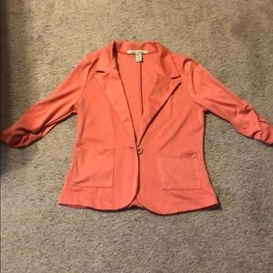 Pink light weight 3/4 sleeve blazer